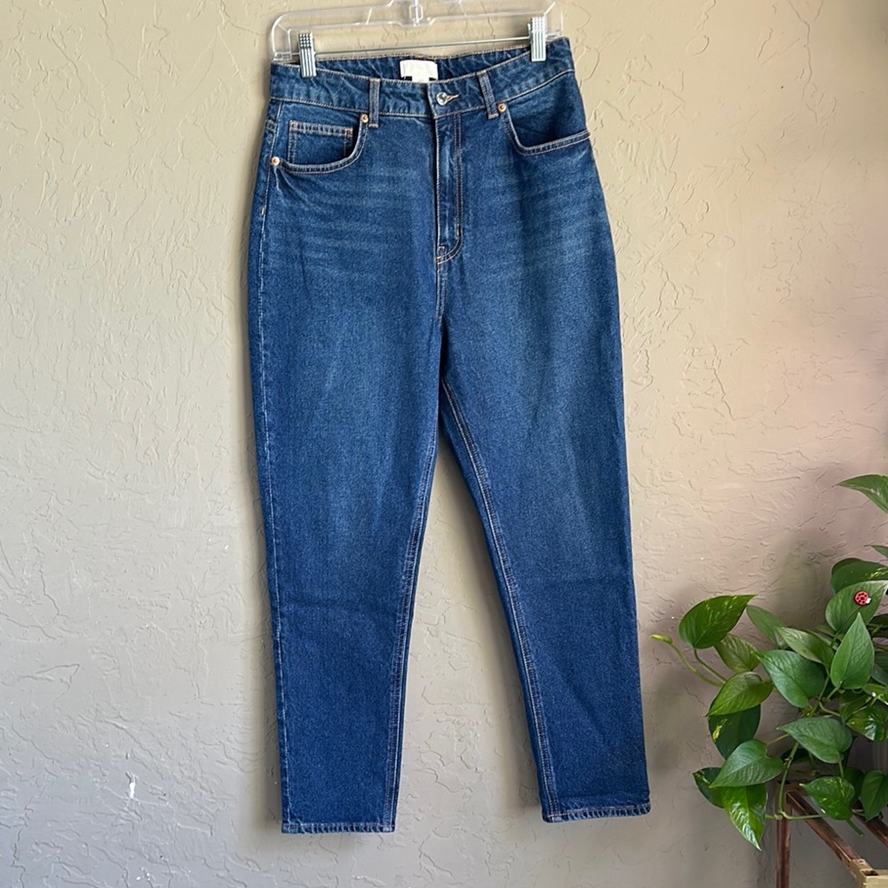 H &‎ M size 10 Mom blue jean boyfriend relaxed fit